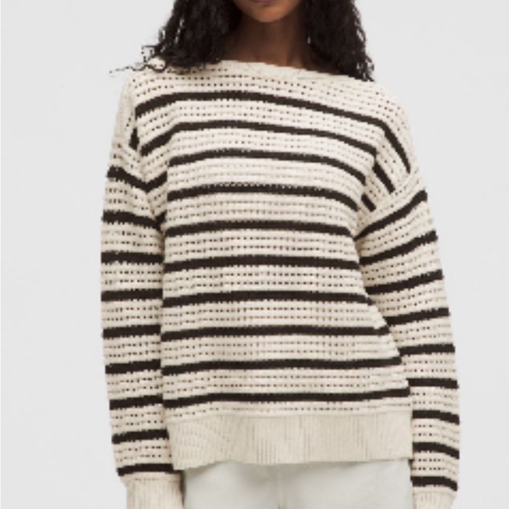 Lululemon Cotton Crochet Sweater - small